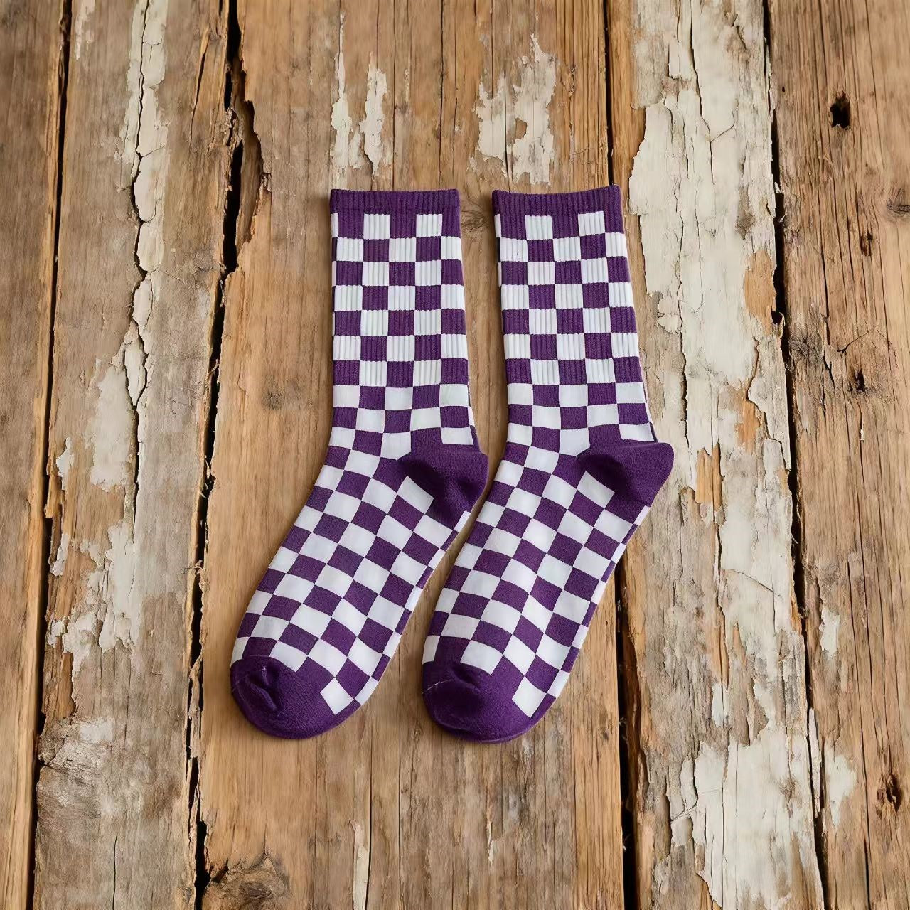 Checkerboard Socks