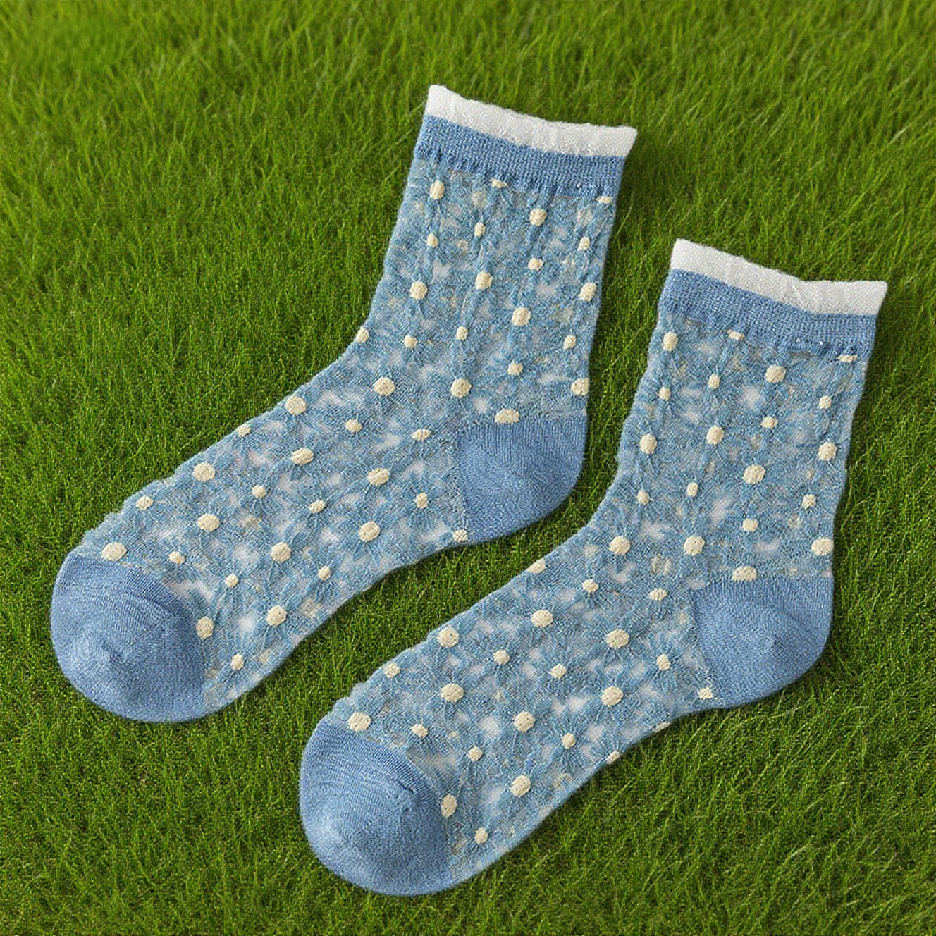 Daisy Sheer Mesh Socks