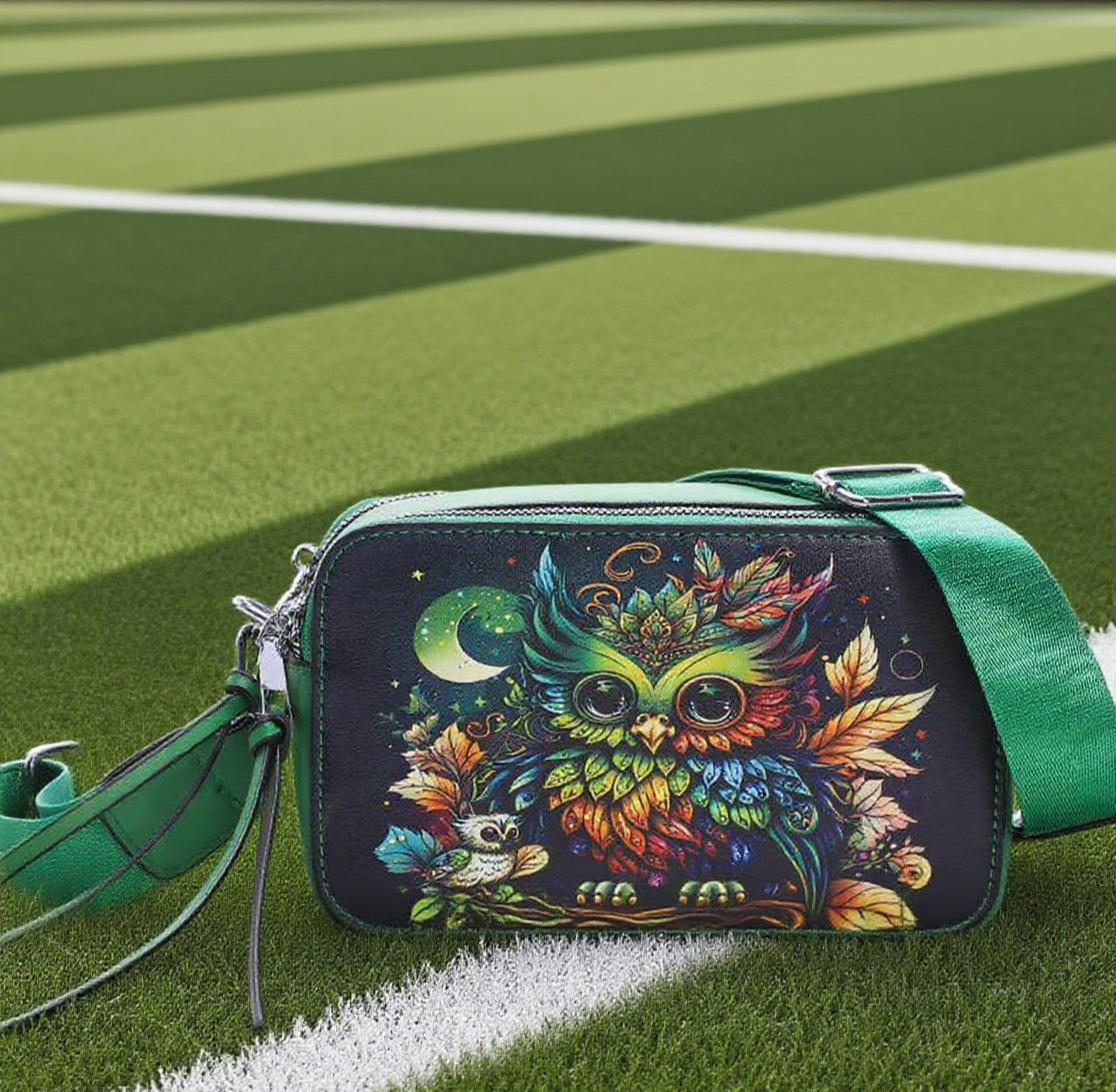Printed funny pack crossbody bag