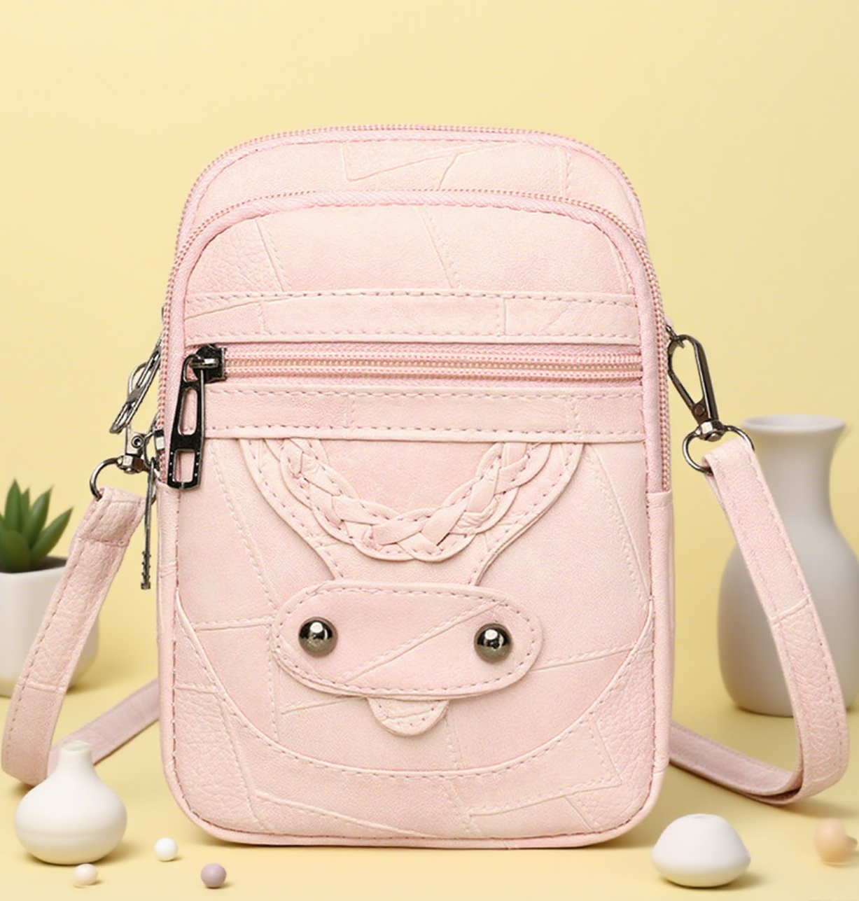 Solid color phone bag crossbody bag