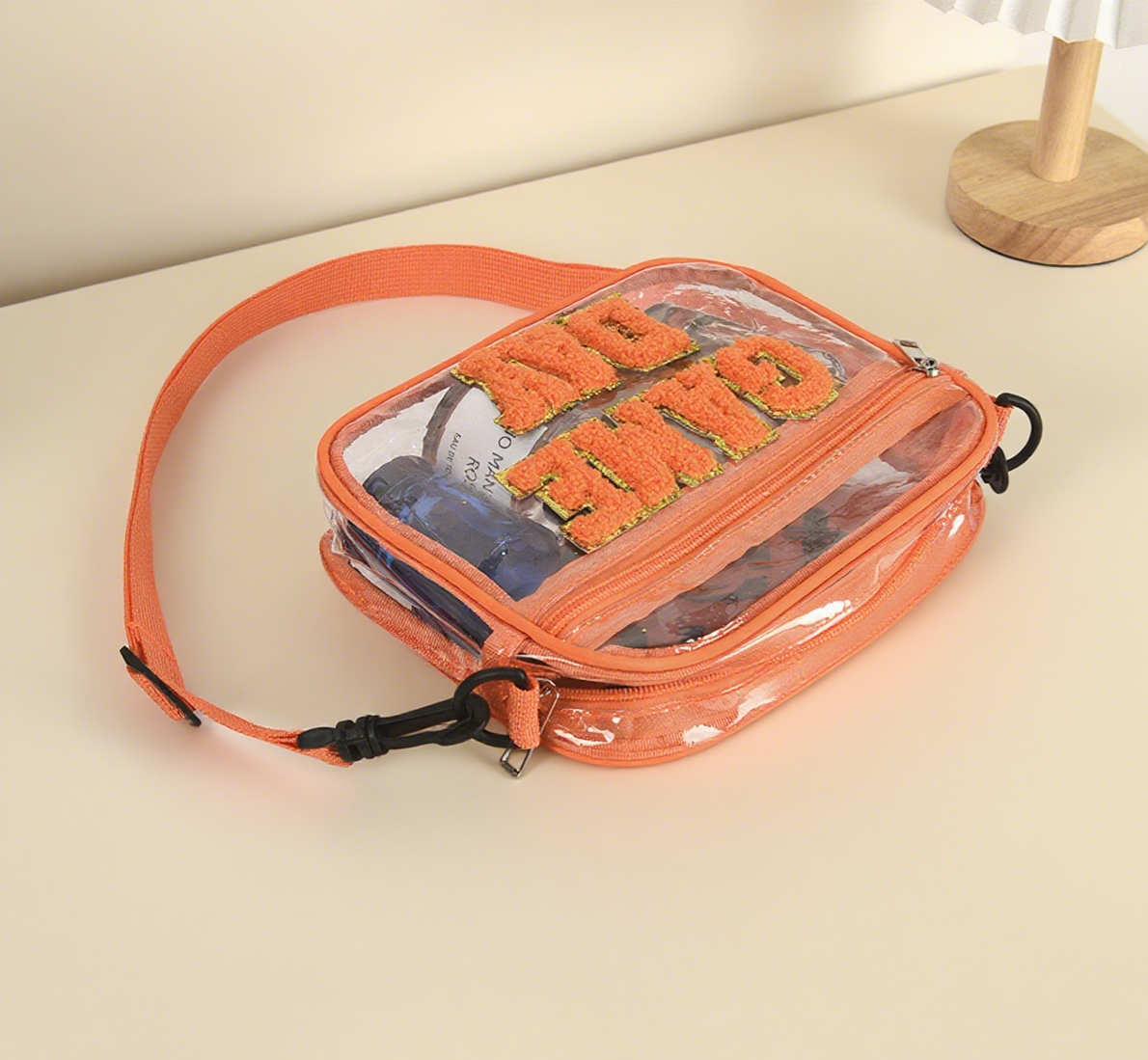 PVC Game Day Letter Crossbody Bag