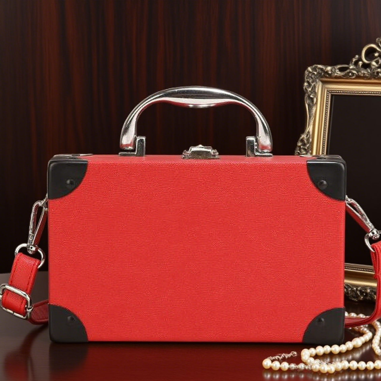 Fun radio shape box crossbody bag