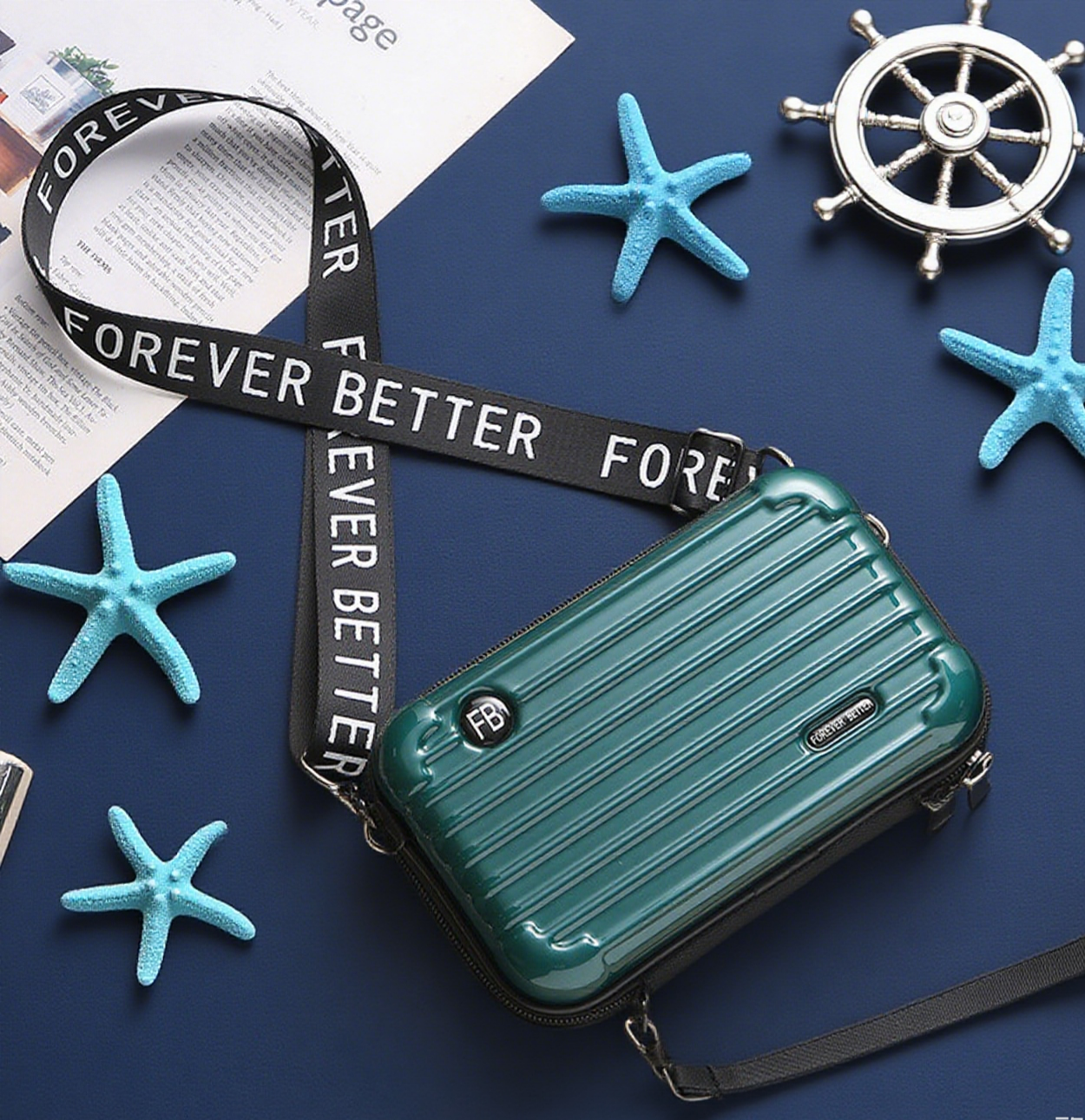 Forever better box crossbody bag