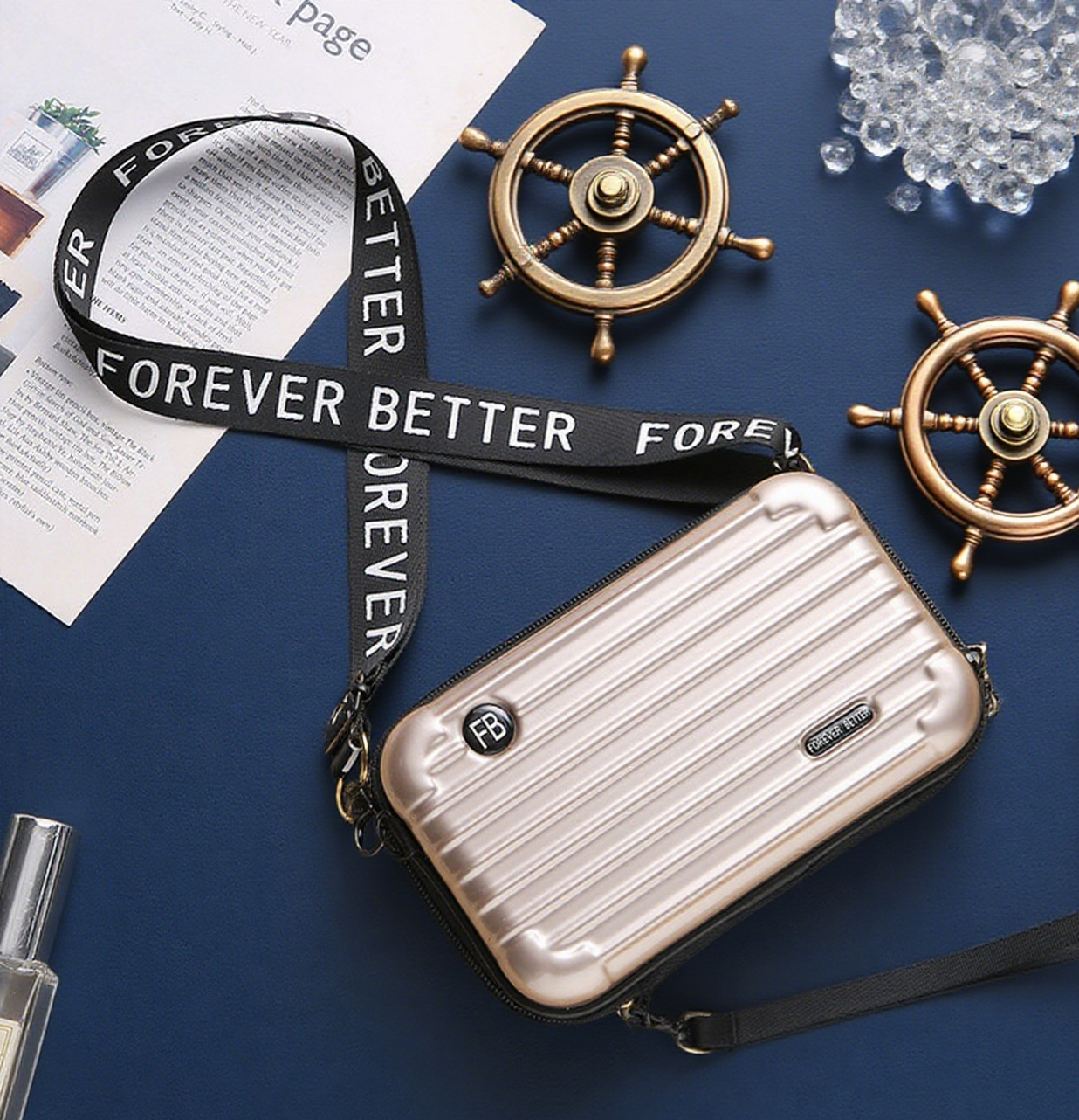 Forever better box crossbody bag