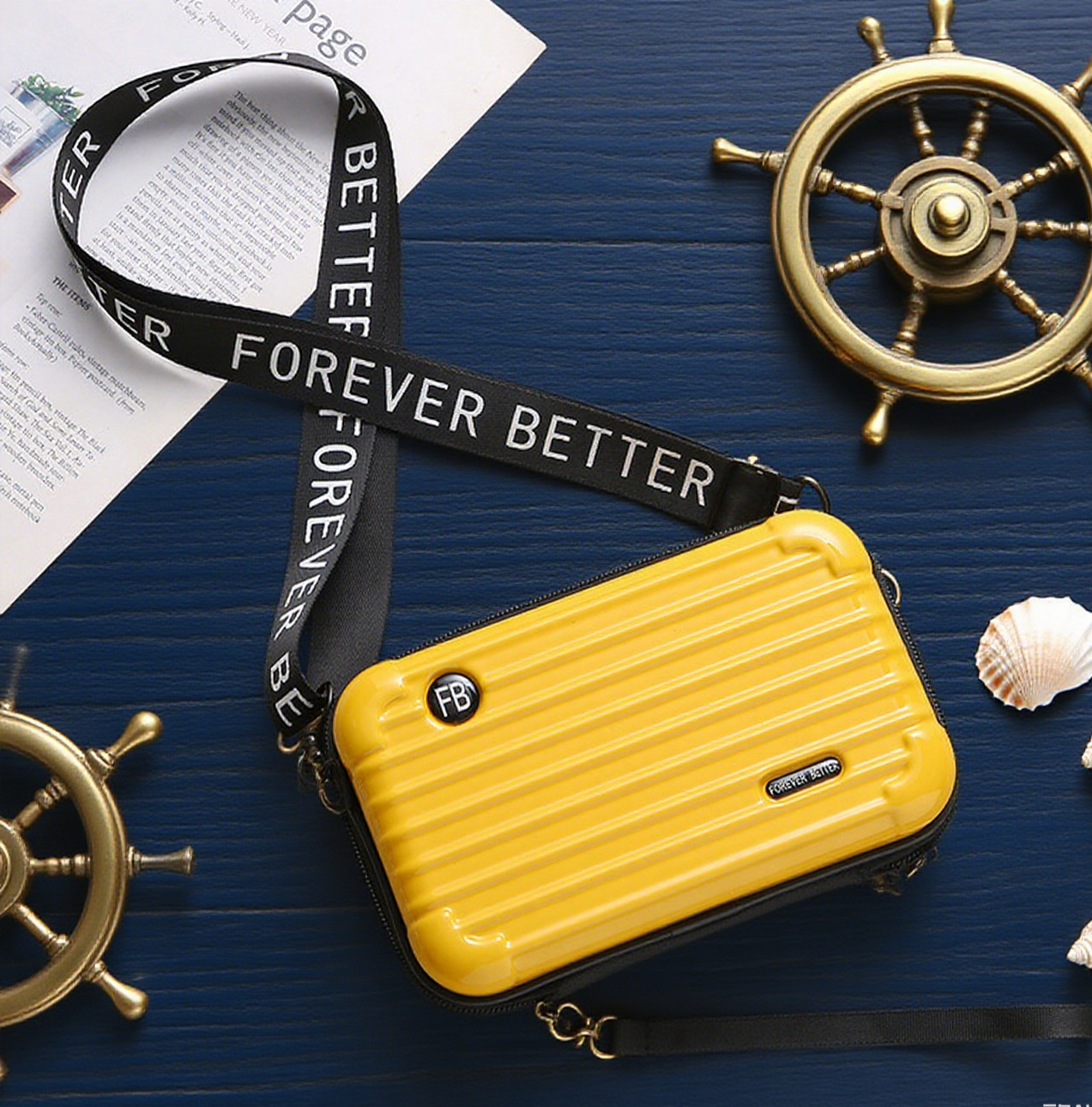 Forever better box crossbody bag
