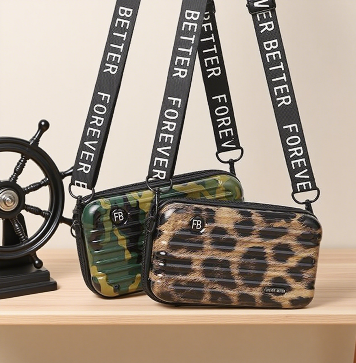 Forever better box crossbody bag