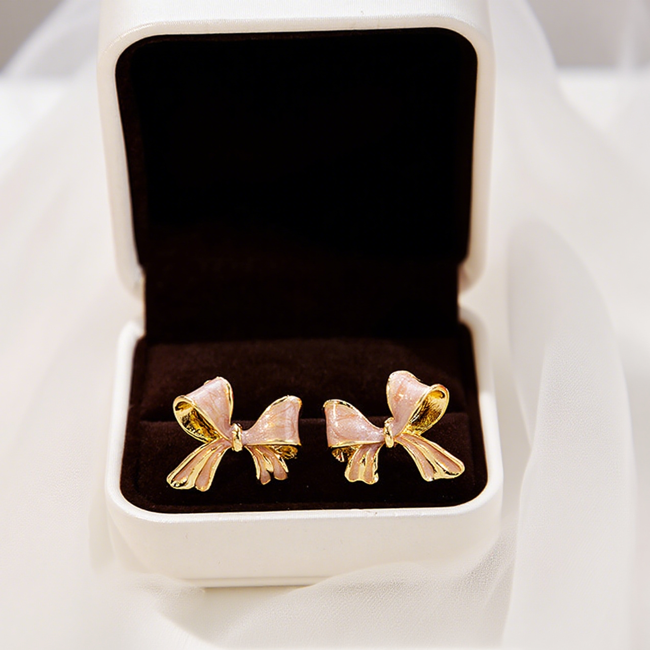 Stylish Cute Bow Stud Earrings