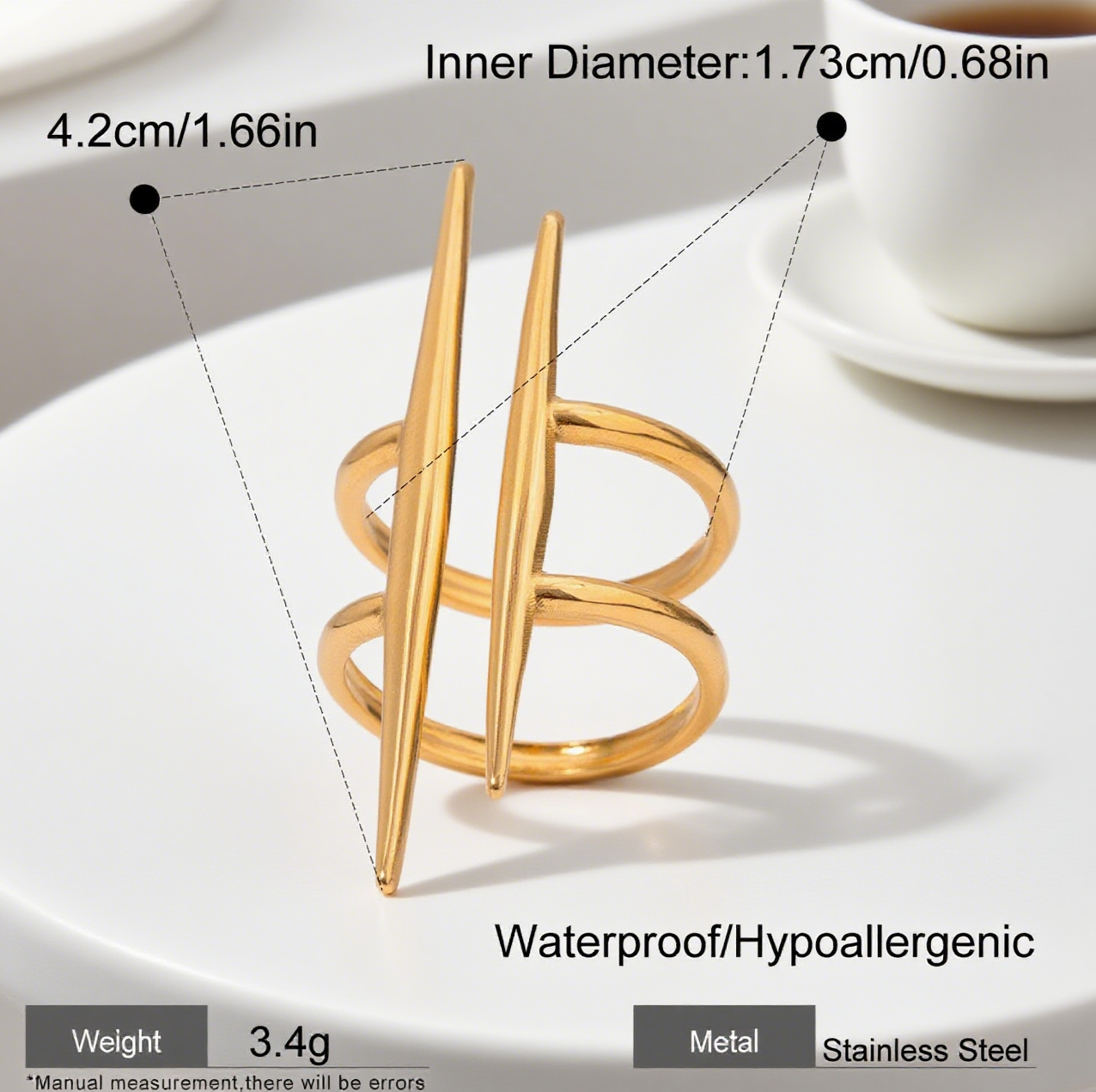 Stylish Statement Stainless Steel Stacking Rings