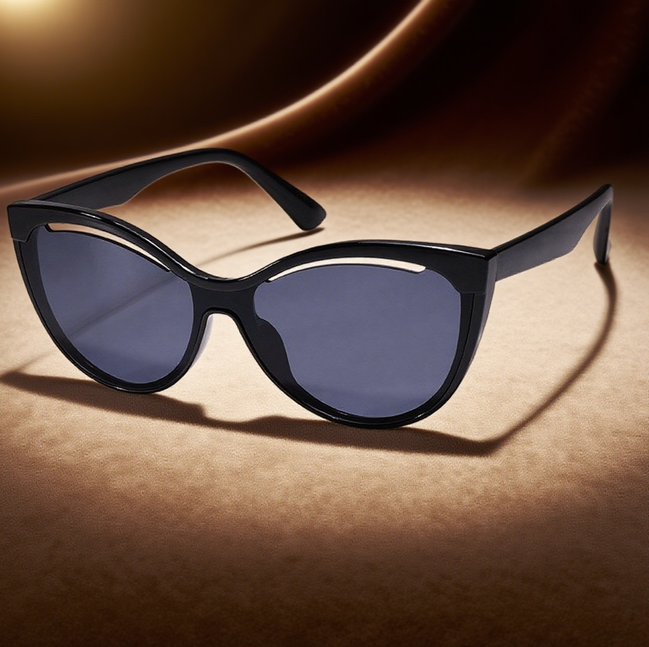 Trendy Cat-Eye Cut-Out Sunglasses