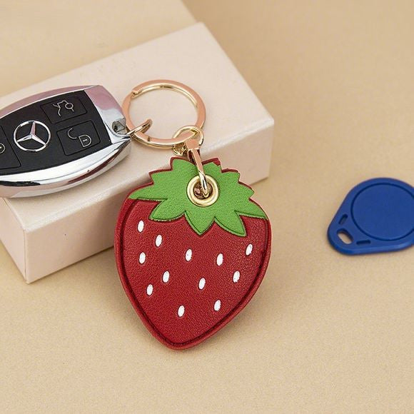 Cute Lemon Strawberry Backpack Pendant Keychain