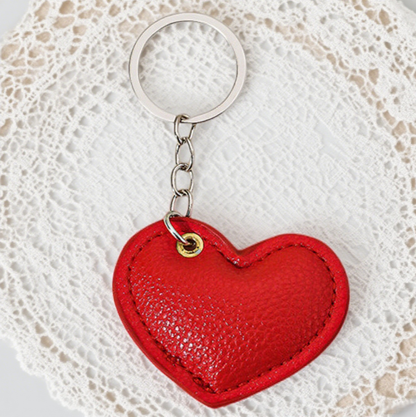 Love Leather Valentine'S Day Bag Accessory Keychain