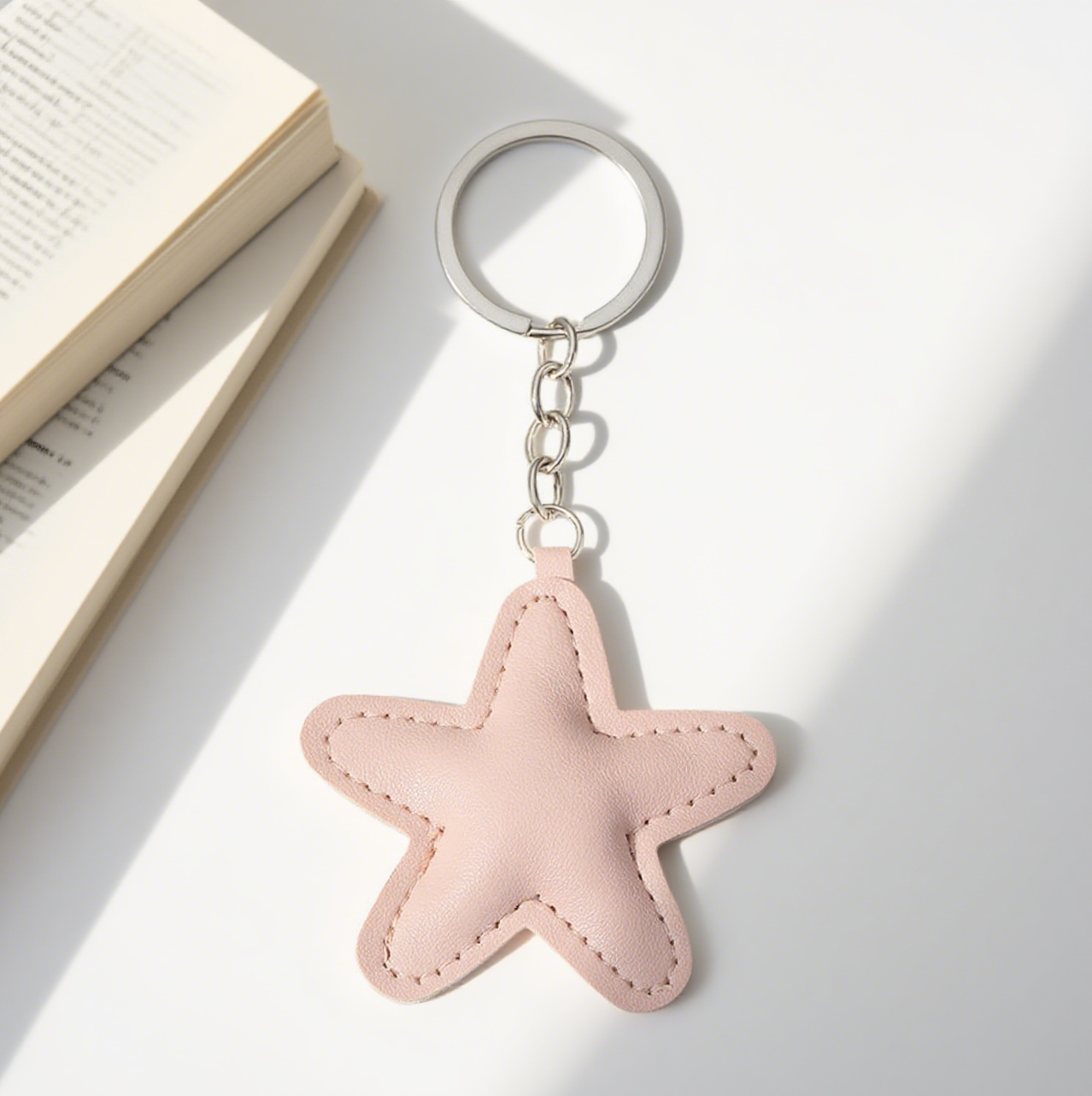 Multicolor Star PU Bag Accessories Keychain