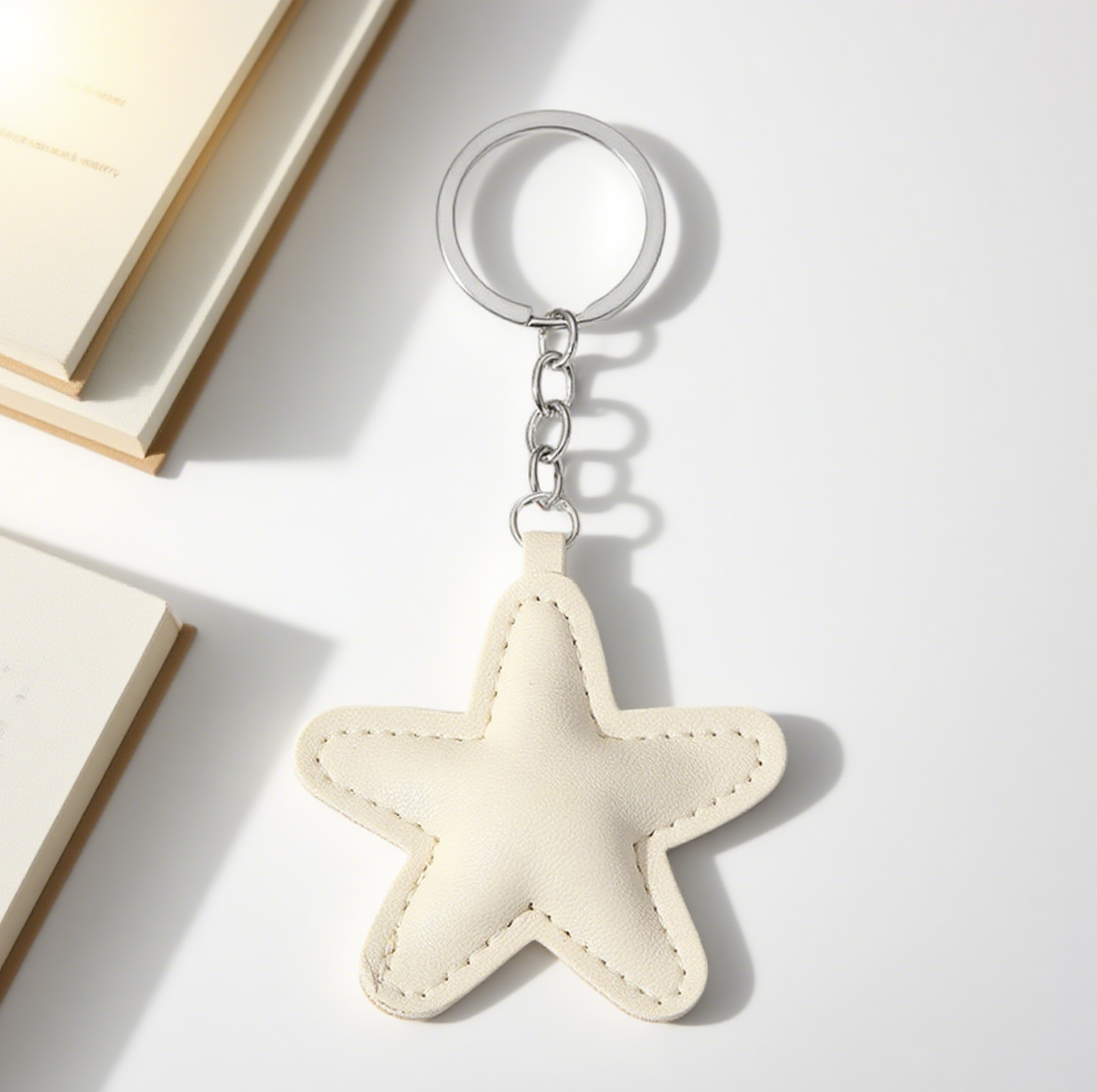 Multicolor Star PU Bag Accessories Keychain