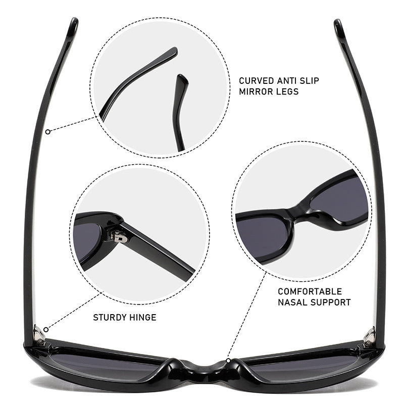 Trendy Oval Cat-Eye Sunglasses