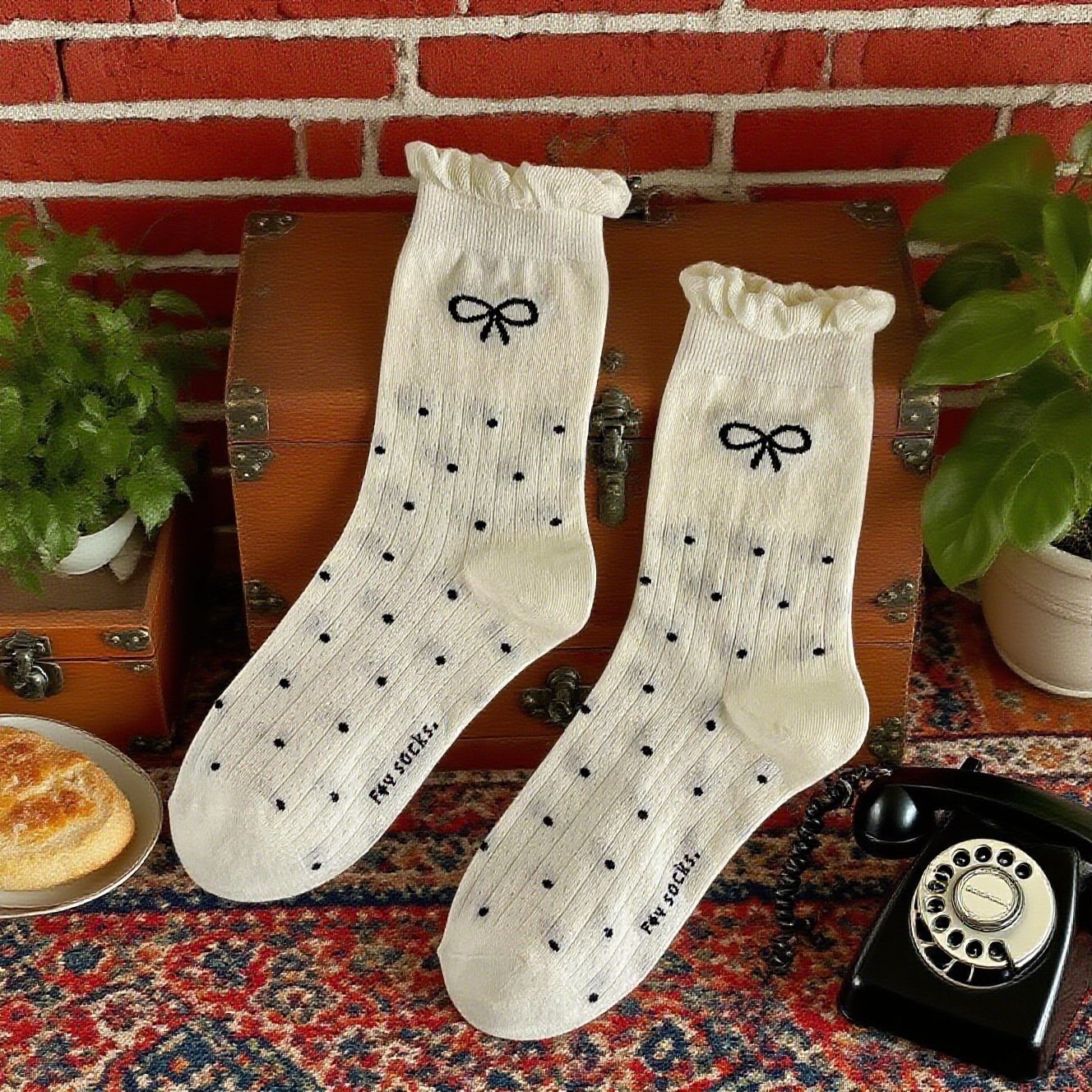 Ballet Thin Mesh Breathable Lace Bow Loose Socks