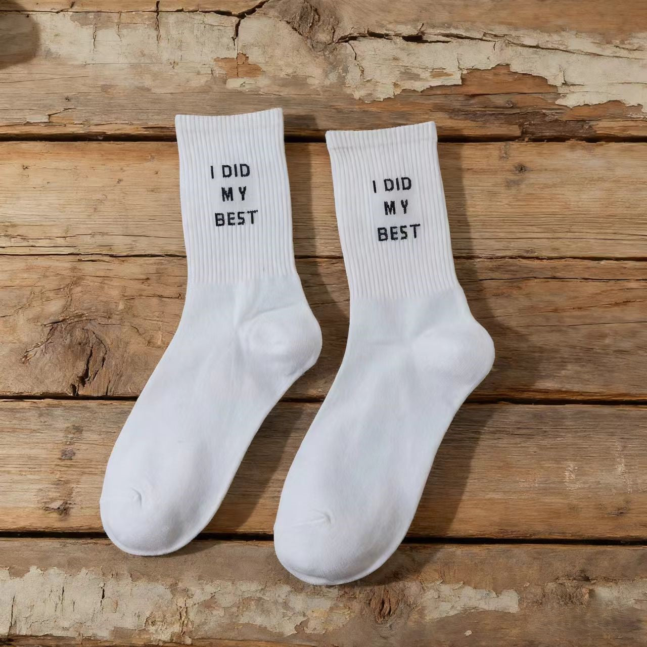 Preppy Street Letter-Print Socks