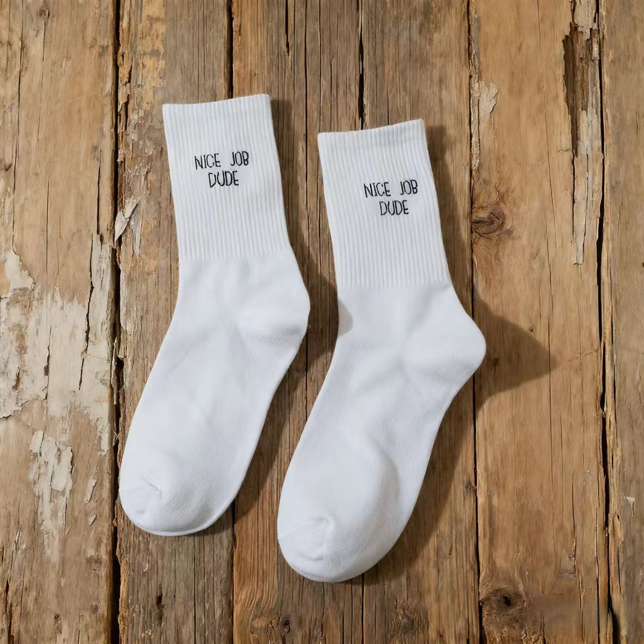 Preppy Street Letter-Print Socks