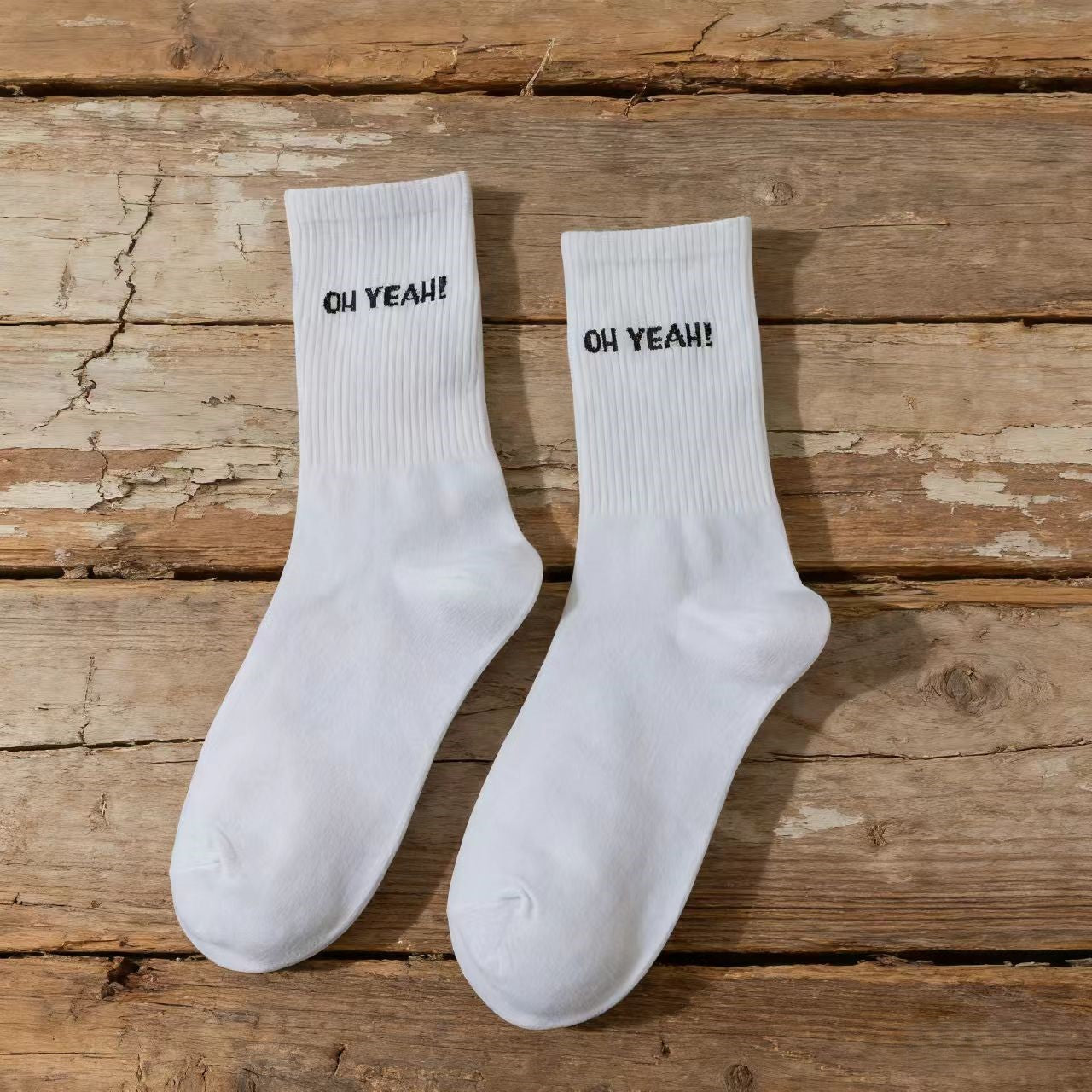 Preppy Street Letter-Print Socks