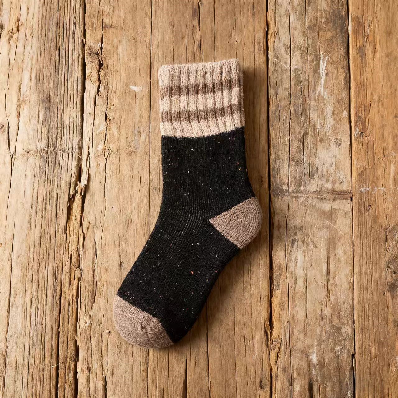 Color Dots Striped Warm Socks