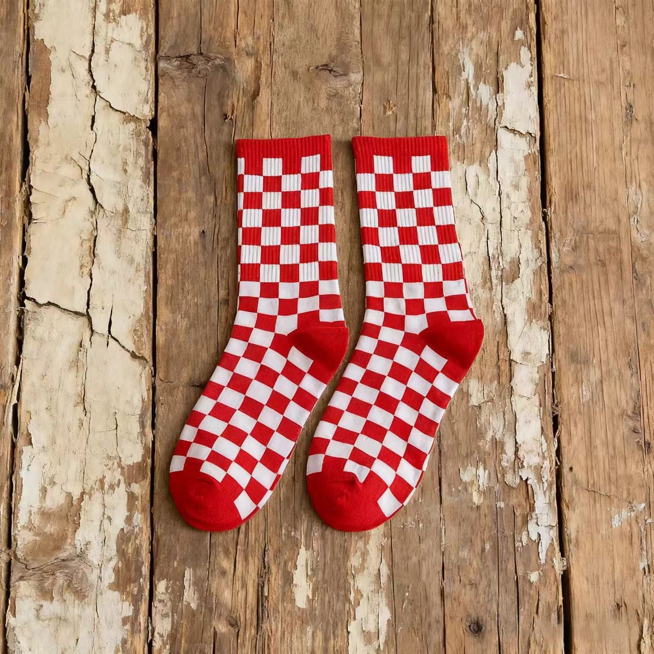 Checkerboard Socks