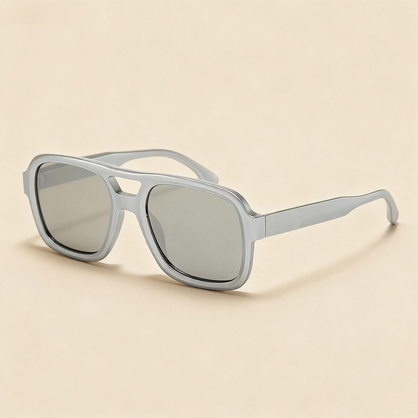 Vintage Double Beam Large Frame Sunglasses