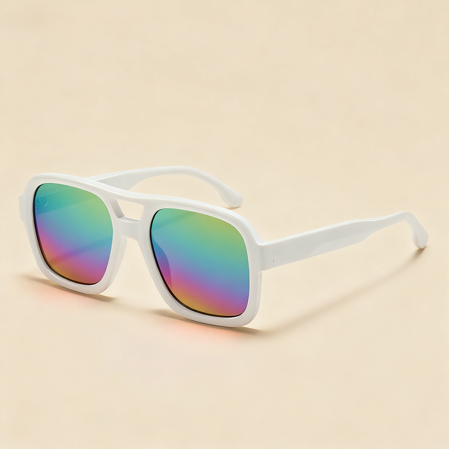 Vintage Double Beam Large Frame Sunglasses