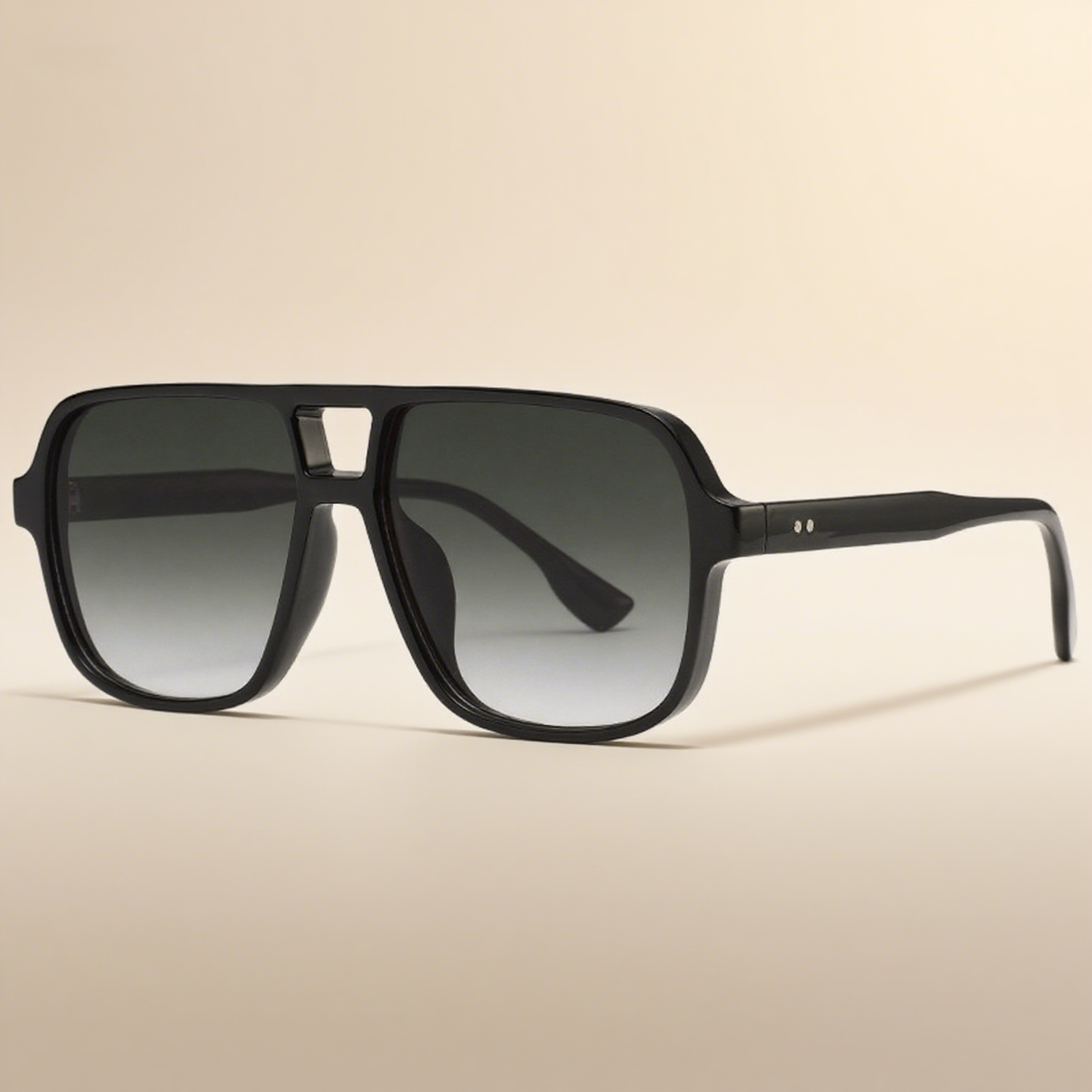 Classic Square-Frame Double Beam Sunglasses