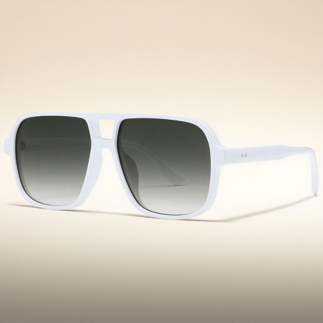 Classic Square-Frame Double Beam Sunglasses