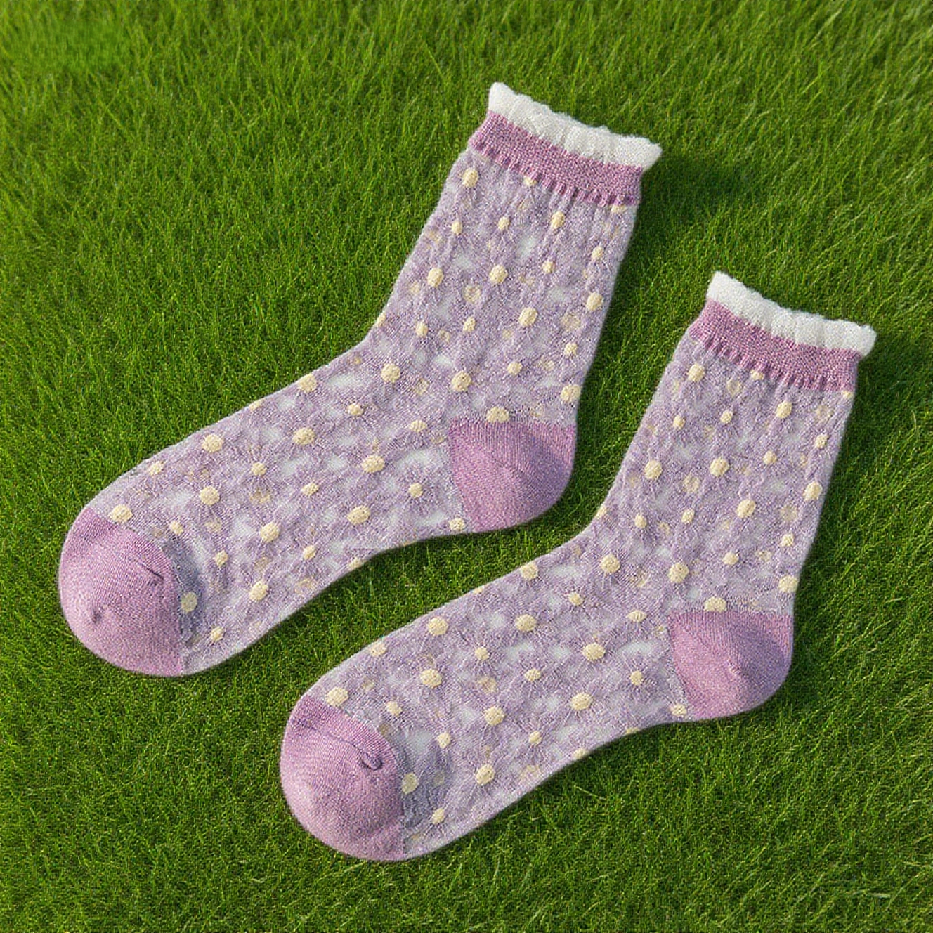 Daisy Sheer Mesh Socks
