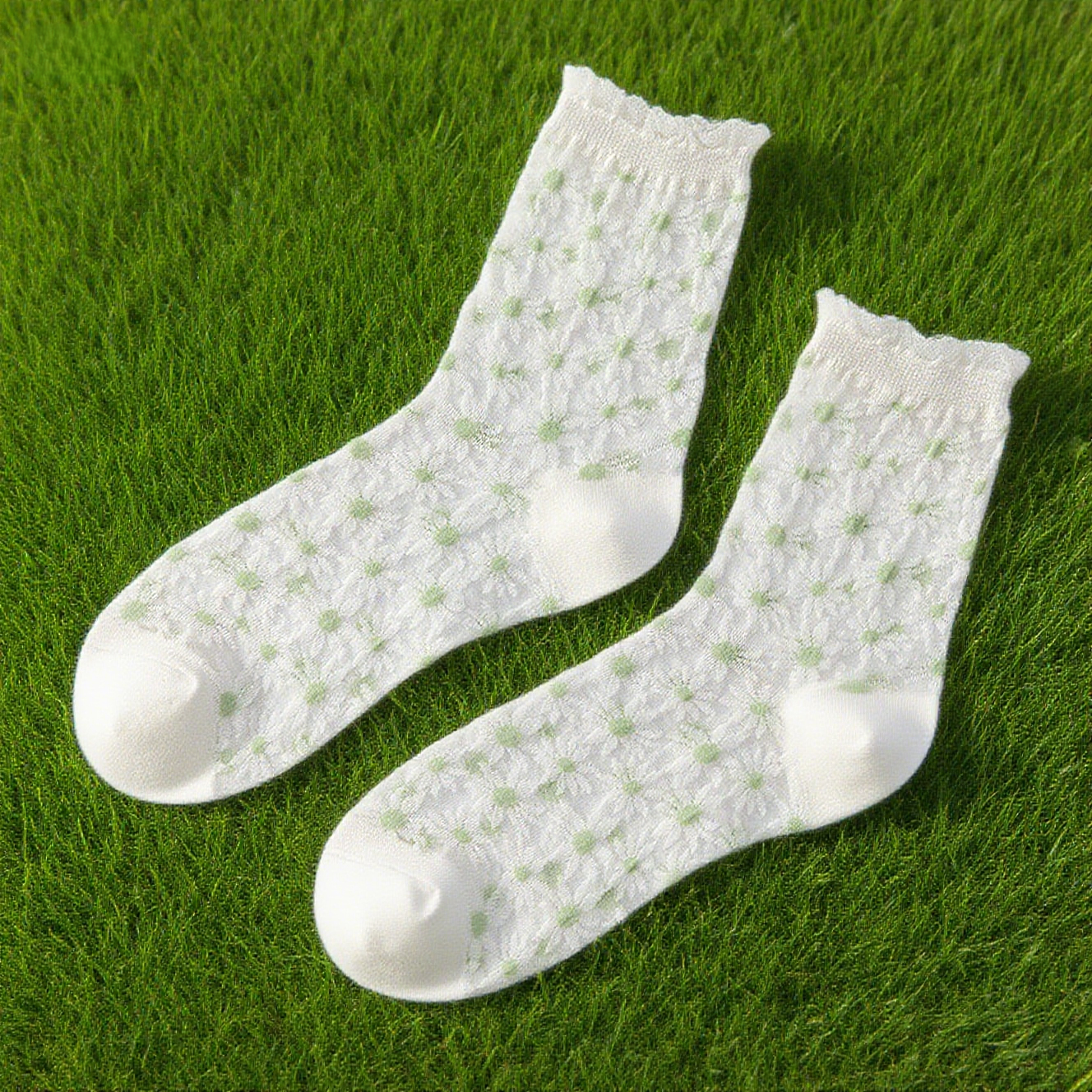 Daisy Sheer Mesh Socks
