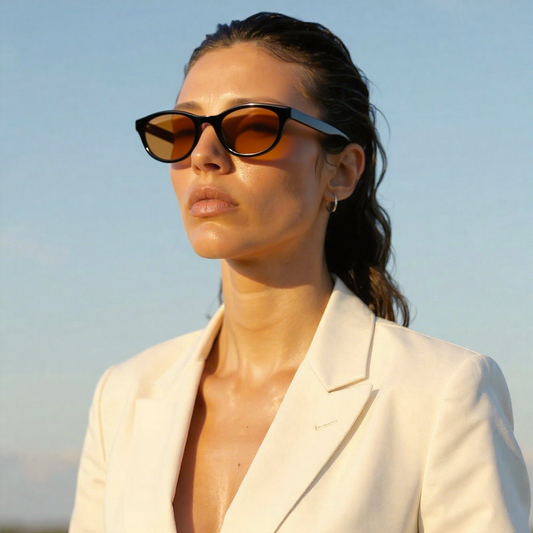 Stylish Vintage Sunscreen Oval Sunglasses