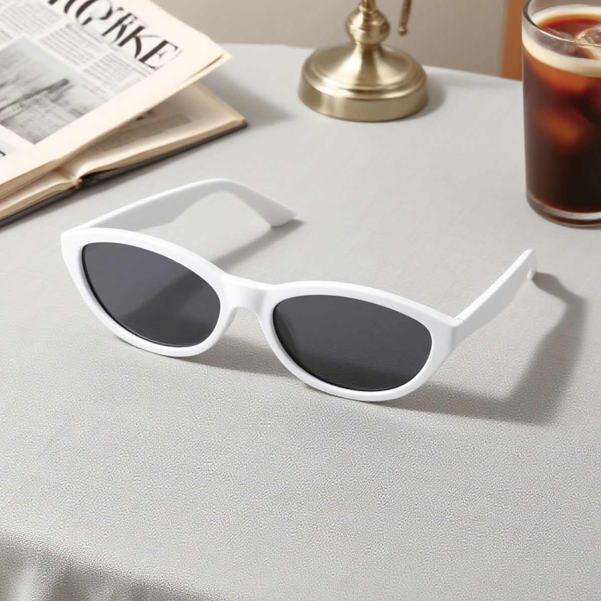 Stylish Vintage Sunscreen Oval Sunglasses