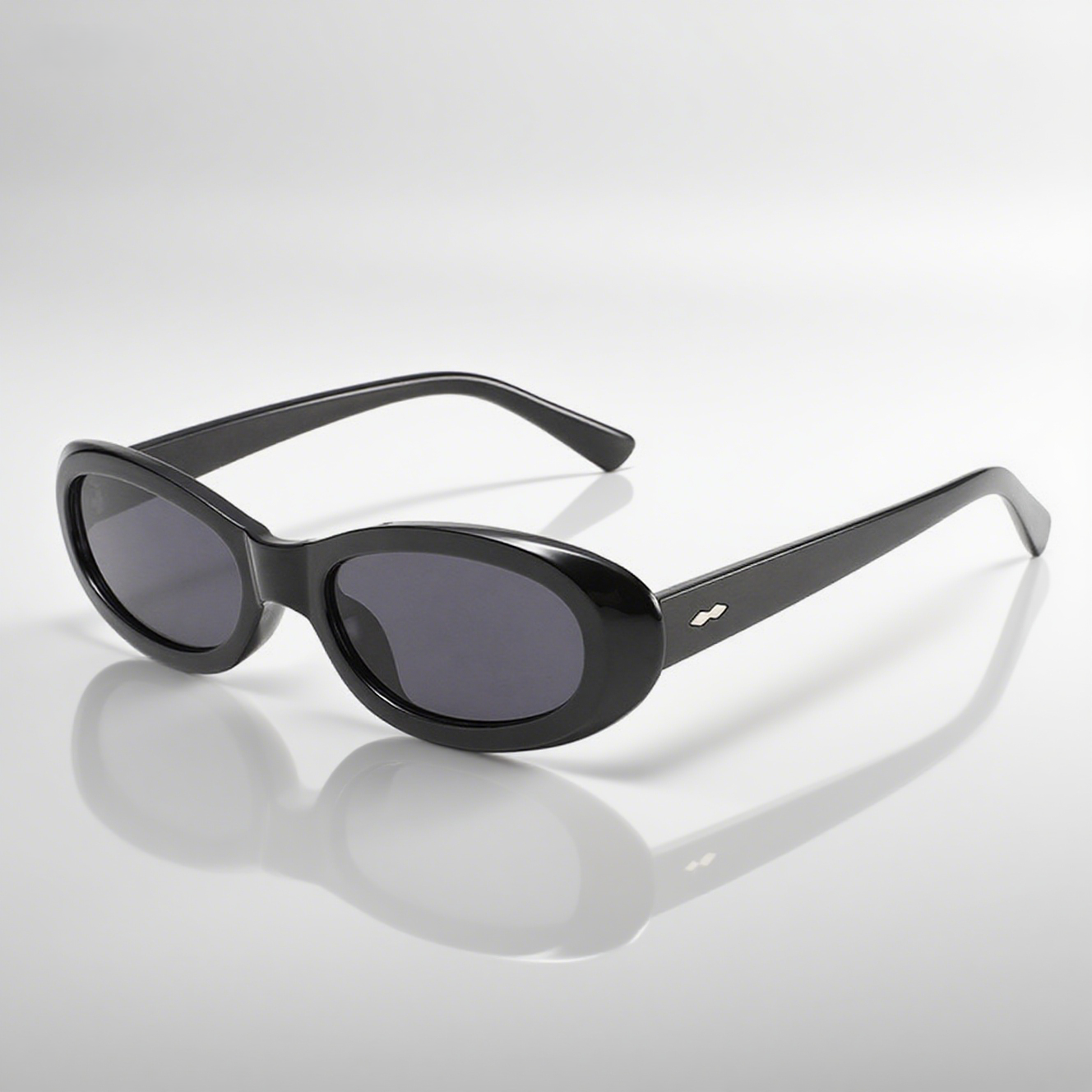 Trendy Oval Cat-Eye Sunglasses