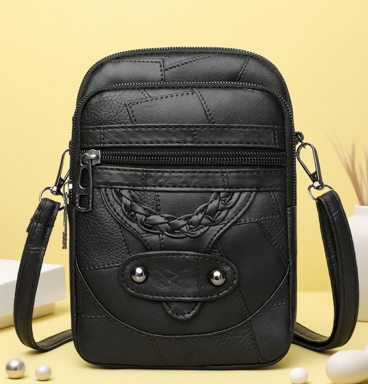 Solid color phone bag crossbody bag