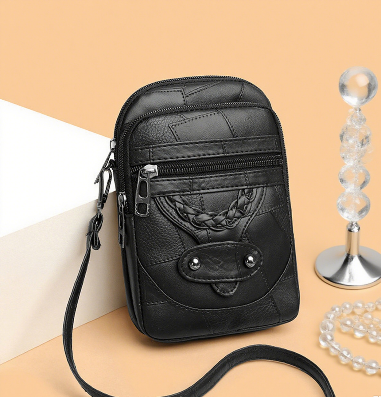 Solid color phone bag crossbody bag
