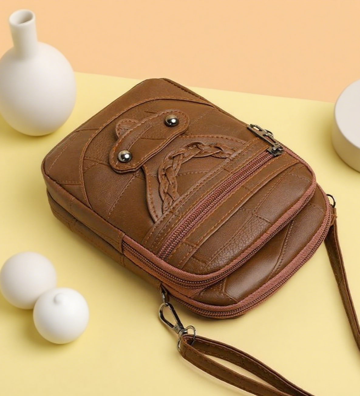 Solid color phone bag crossbody bag