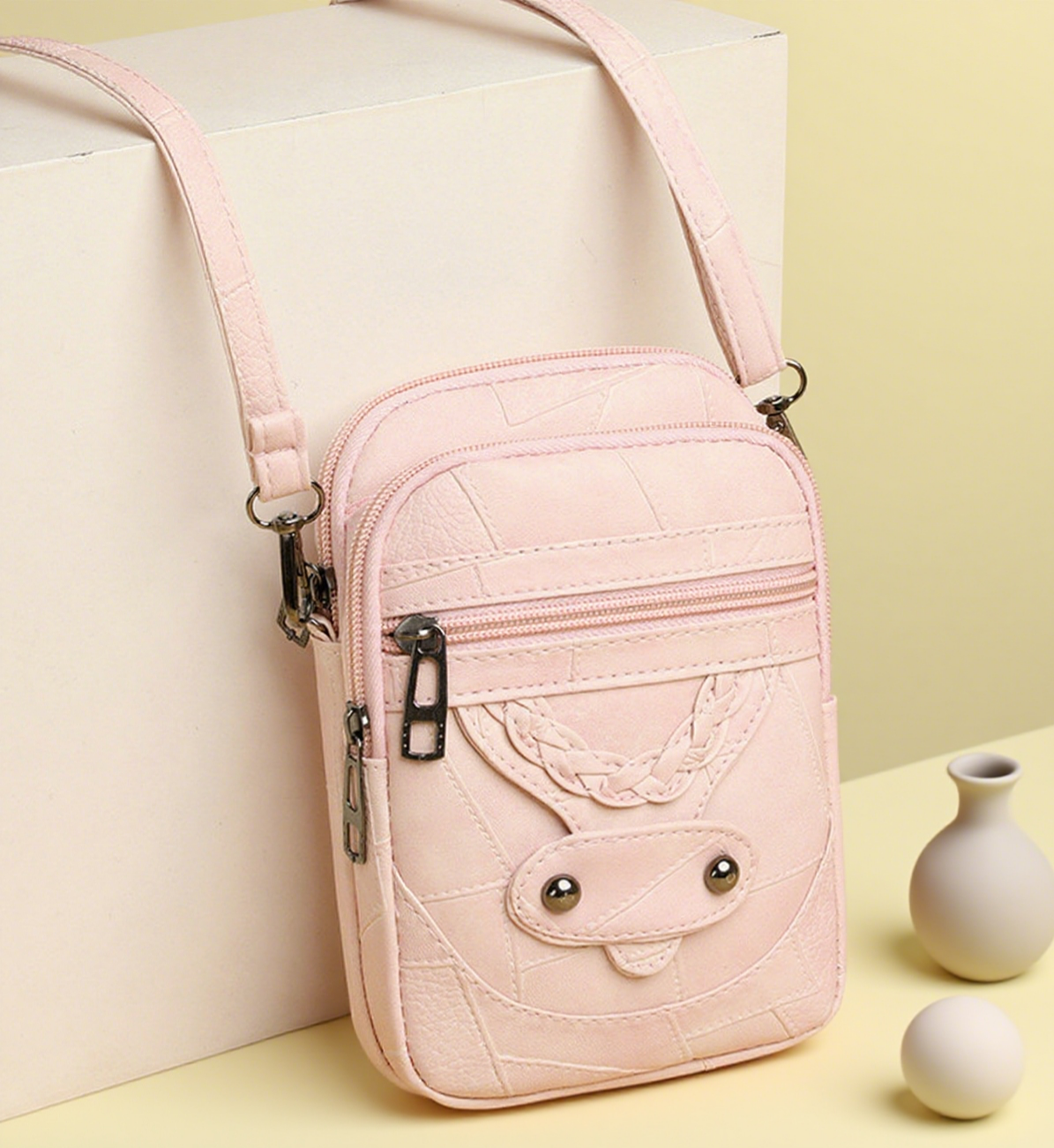 Solid color phone bag crossbody bag