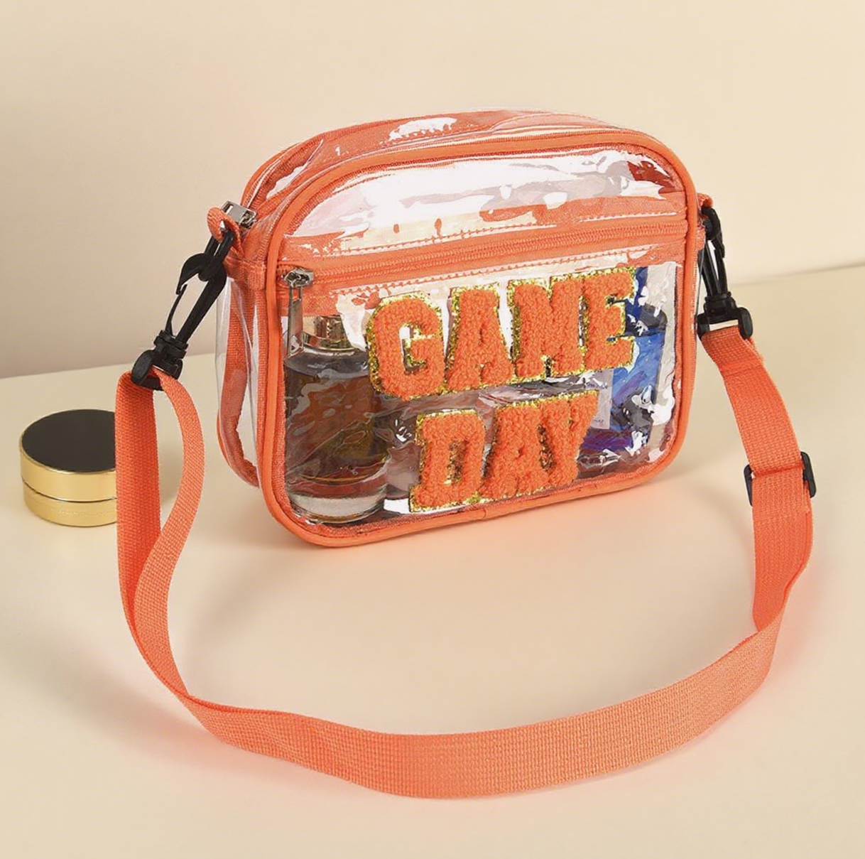 PVC Game Day Letter Crossbody Bag
