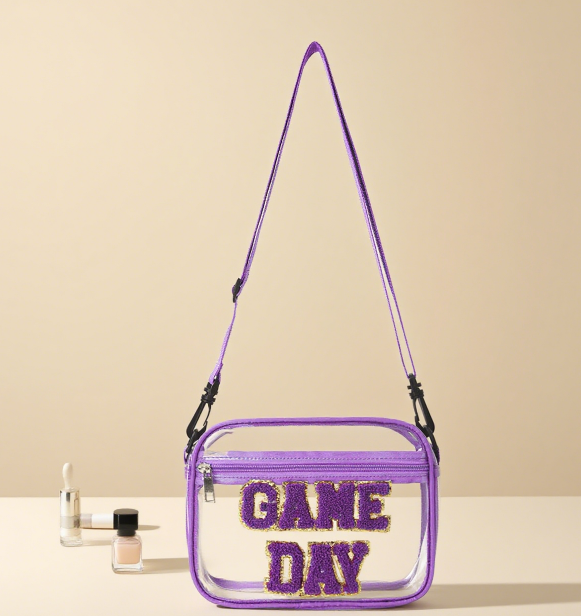 PVC Game Day Letter Crossbody Bag