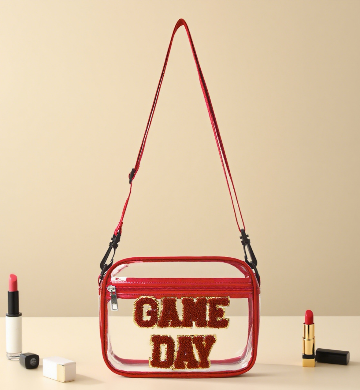 PVC Game Day Letter Crossbody Bag