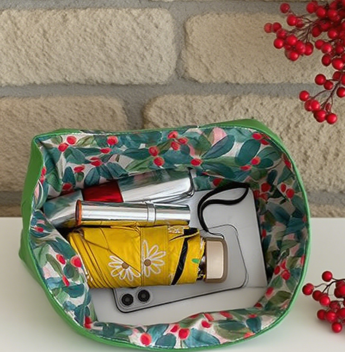 Double-sided printed tote bag
