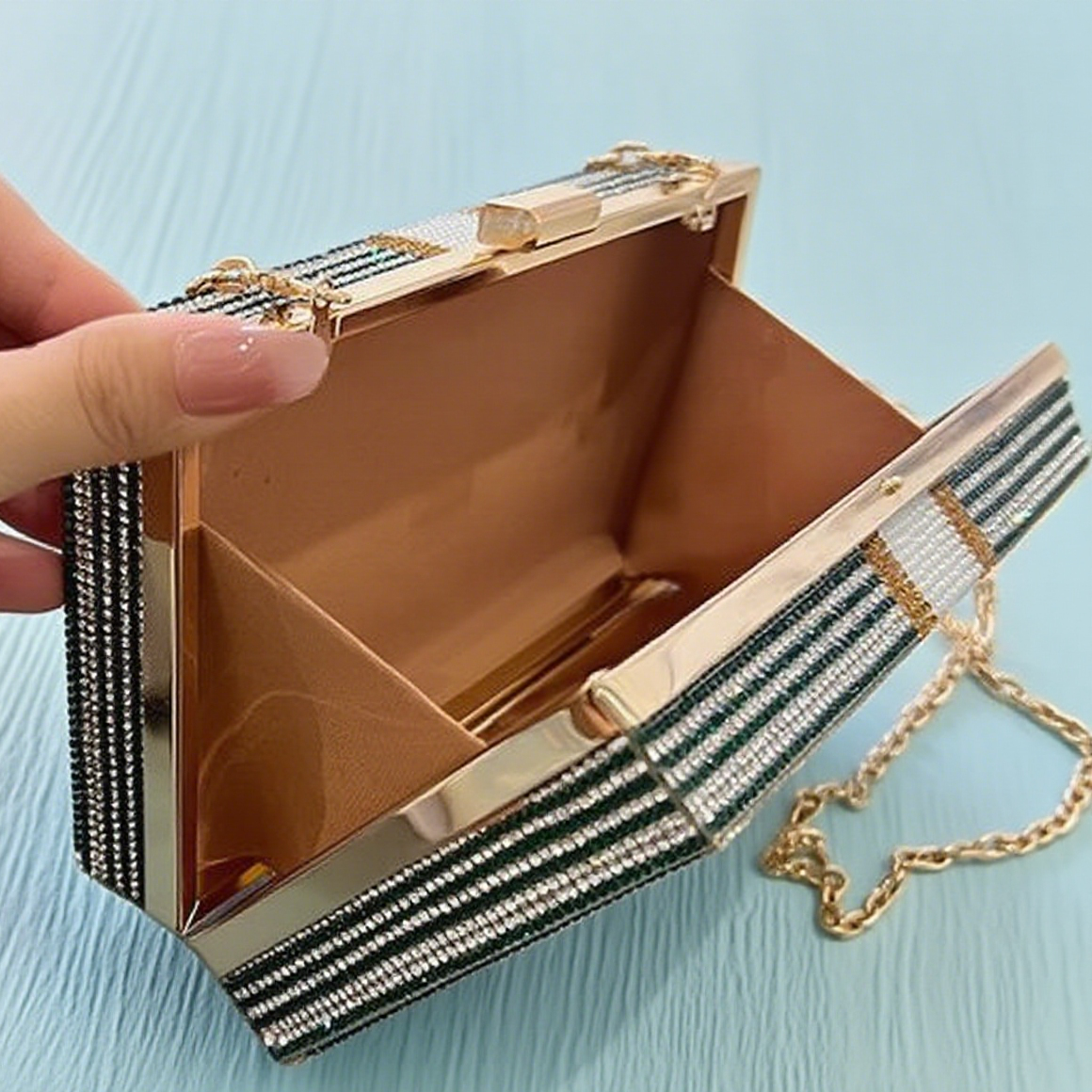 Fun diamond dollar box crossbody bag