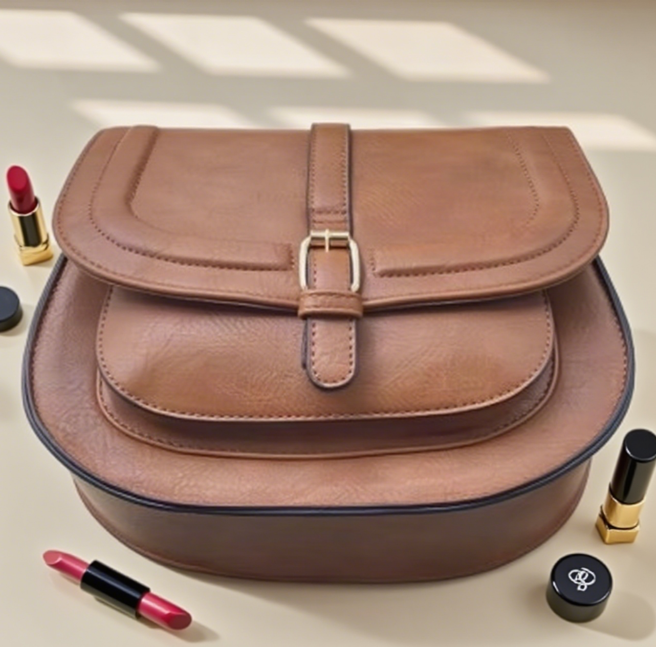 Vintage saddle bag crossbody bag