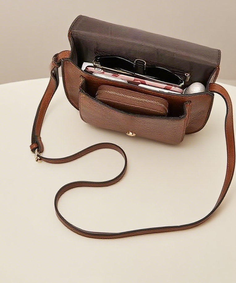 Vintage saddle bag crossbody bag