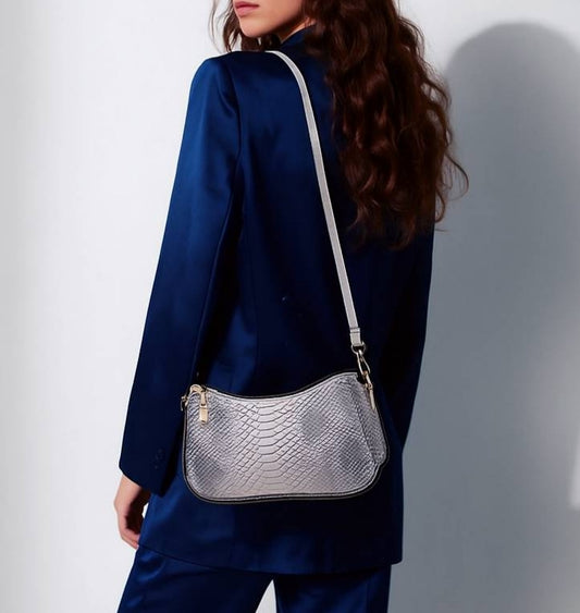 Snake crossbody hobo bag