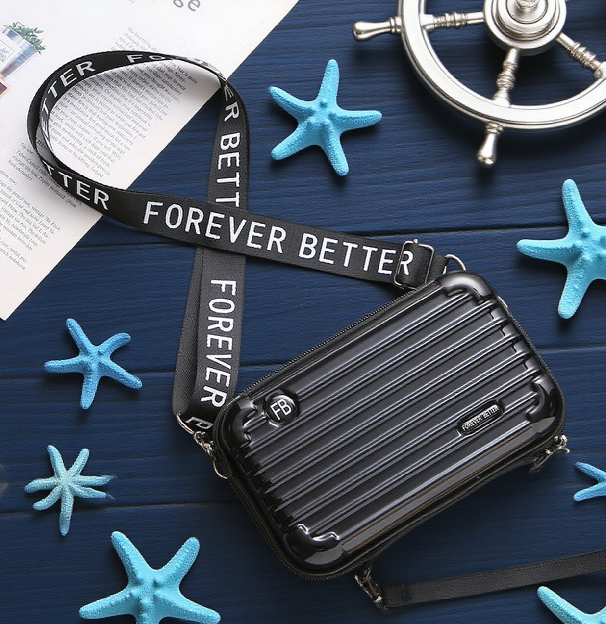Forever better box crossbody bag