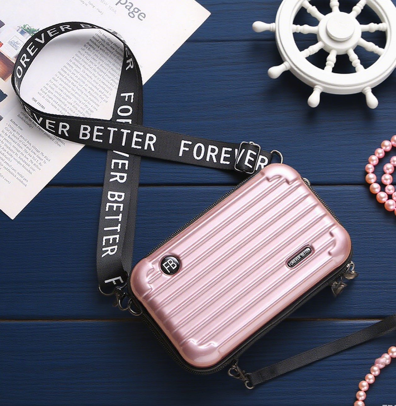 Forever better box crossbody bag