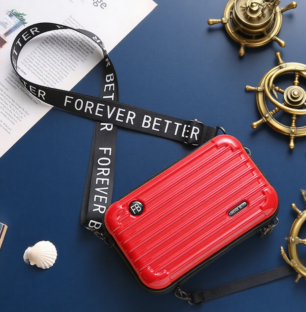 Forever better box crossbody bag