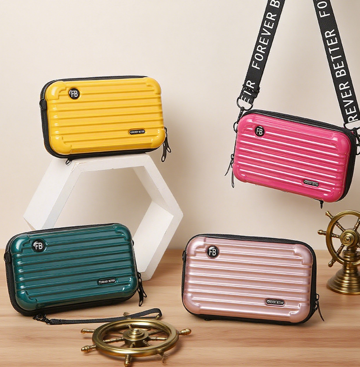 Forever better box crossbody bag
