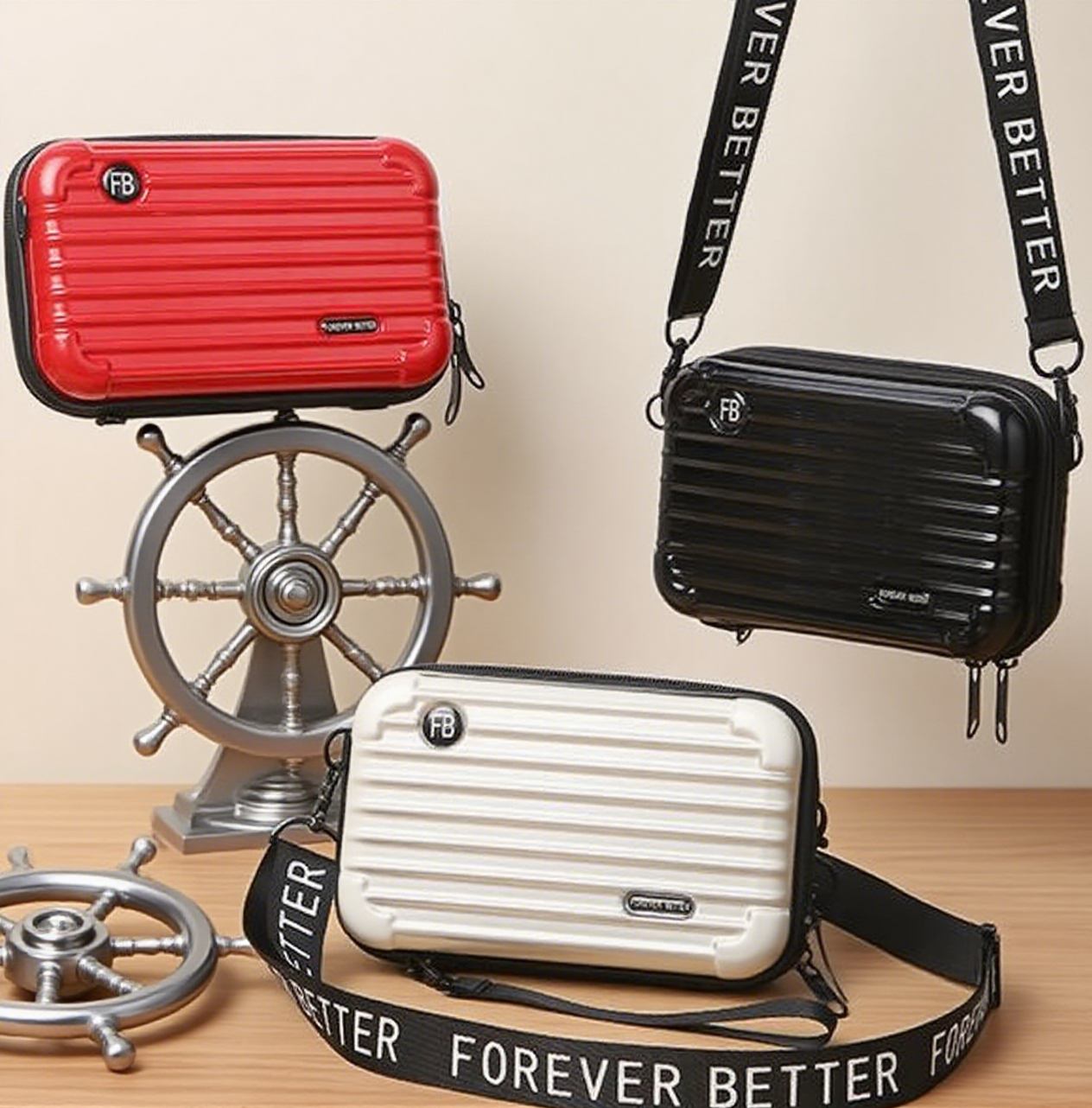 Forever better box crossbody bag
